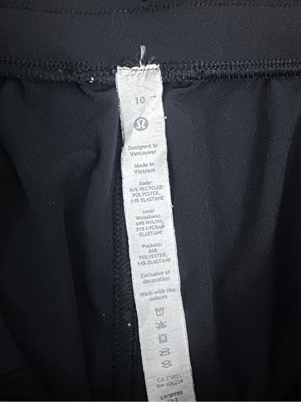 Lululemon Swift Mid Rise Wide Leg Pants | Size 10 | Black Casual Flowy - Picture 7 of 9
